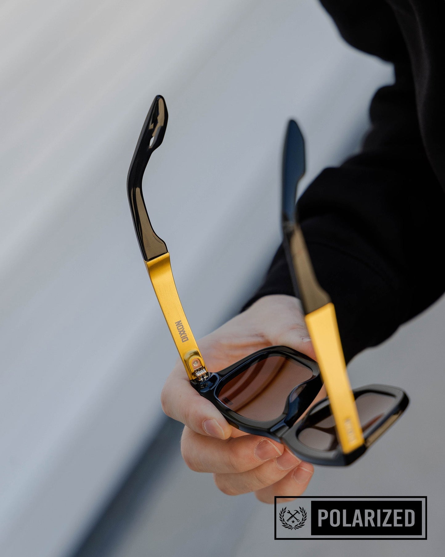 Anvil Metal Sunglasses - Brown & Bronze Polarized