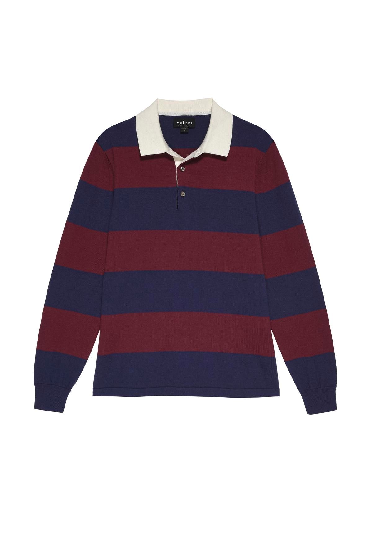 HASTINGS STRIPED SWEATER POLO
