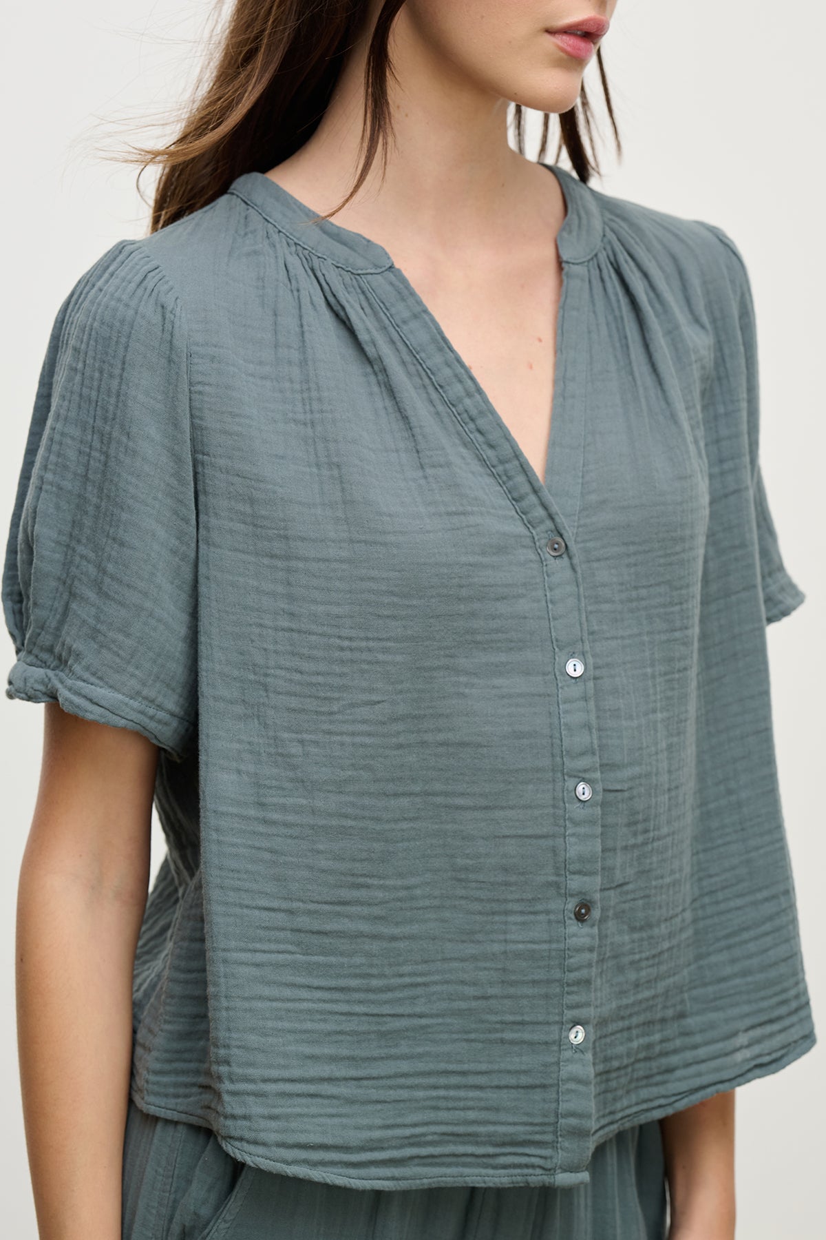 DEANN COTTON GAUZE TOP