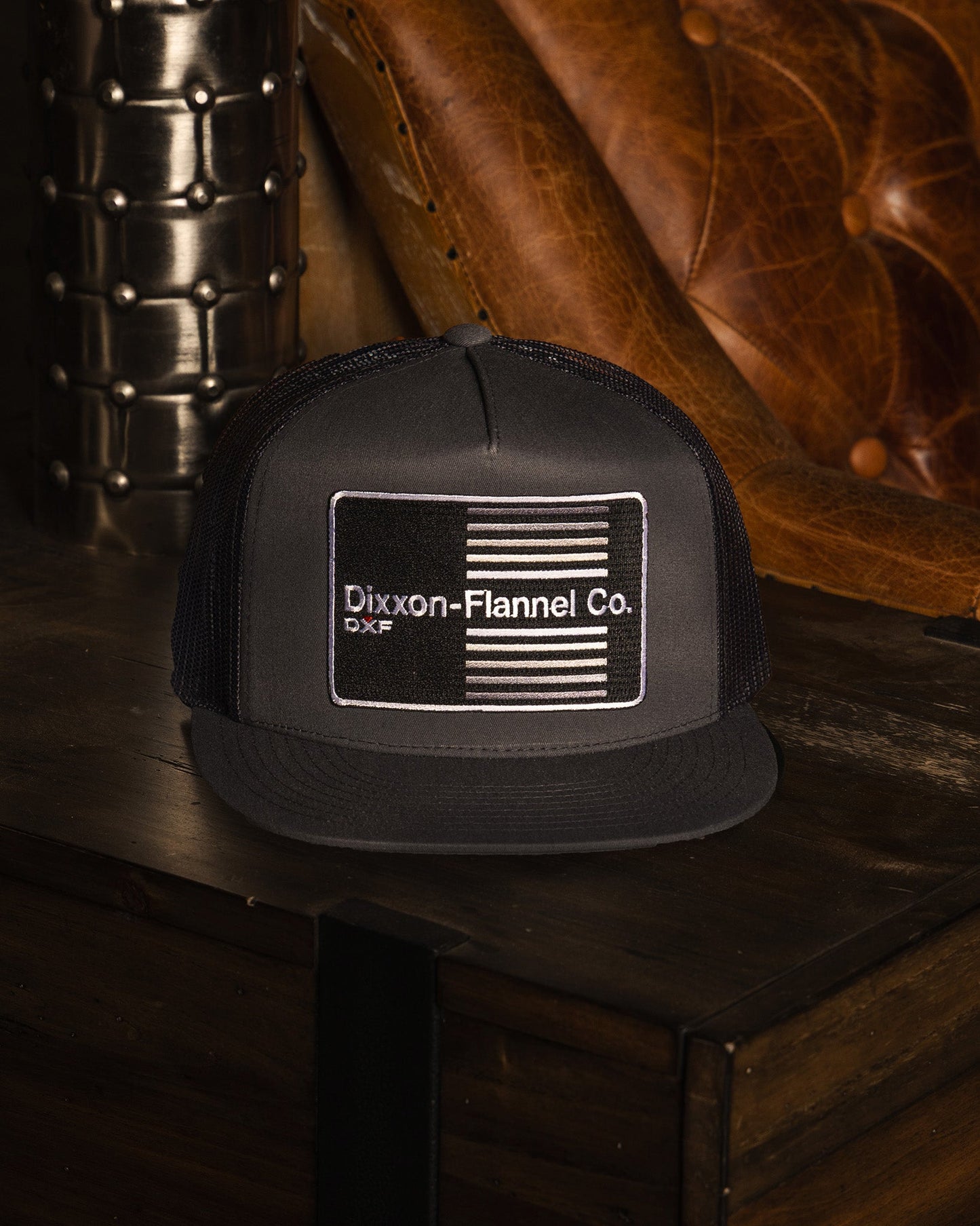 DXF Stripe Flat Bill Trucker Snapback