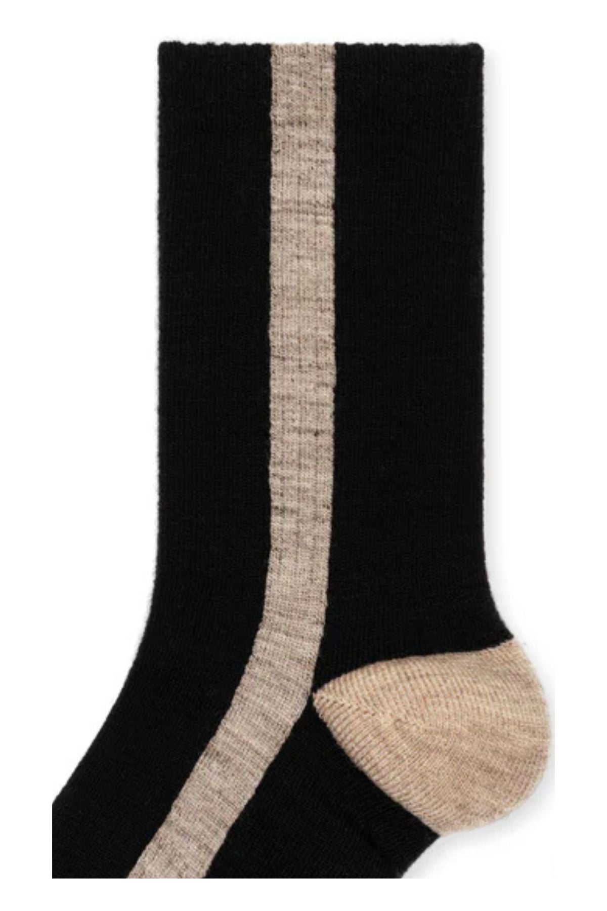 TUXEDO STRIPE ALTHLETIC WOOL CREW SOCK BY HANSEL FROM BASEL