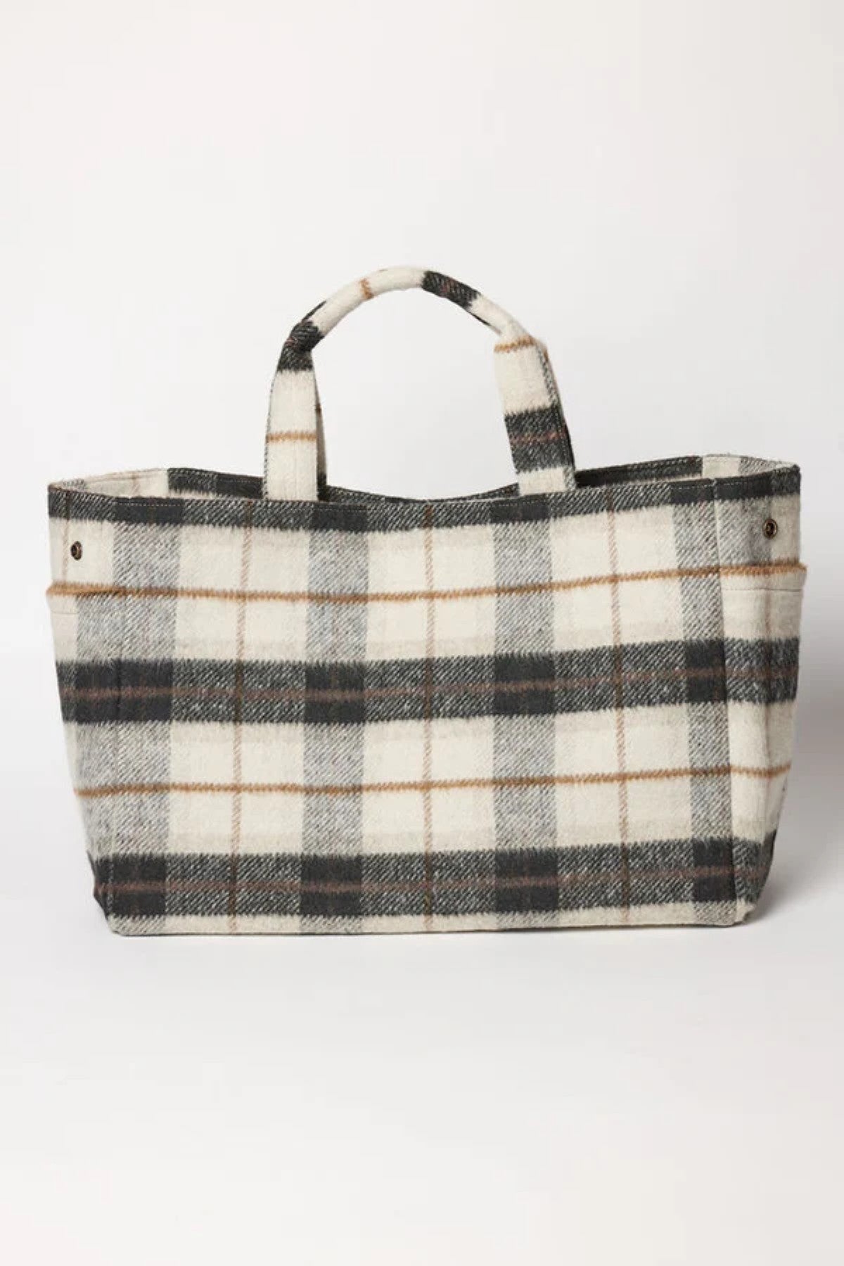 PLAID TOTE