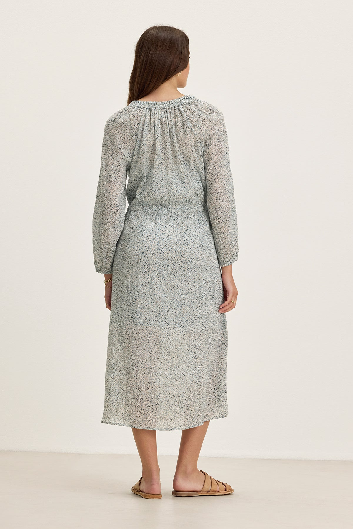 LIMA PRINTED CRINKLE COTTON GAUZE DRESS