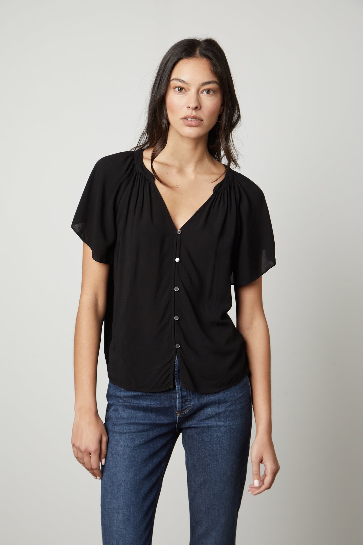 HARLEY FLUTTER SLEEVE TOP