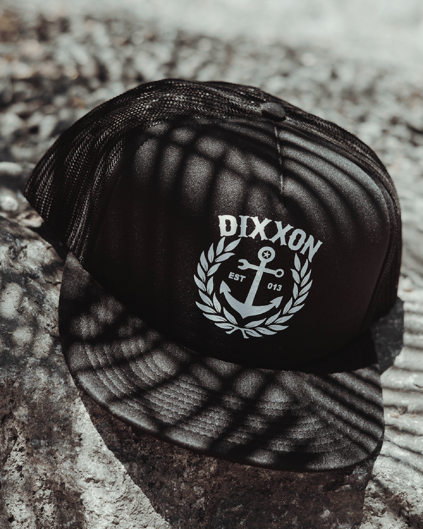 Salty Crest Flat Bill Foam Trucker Snapback