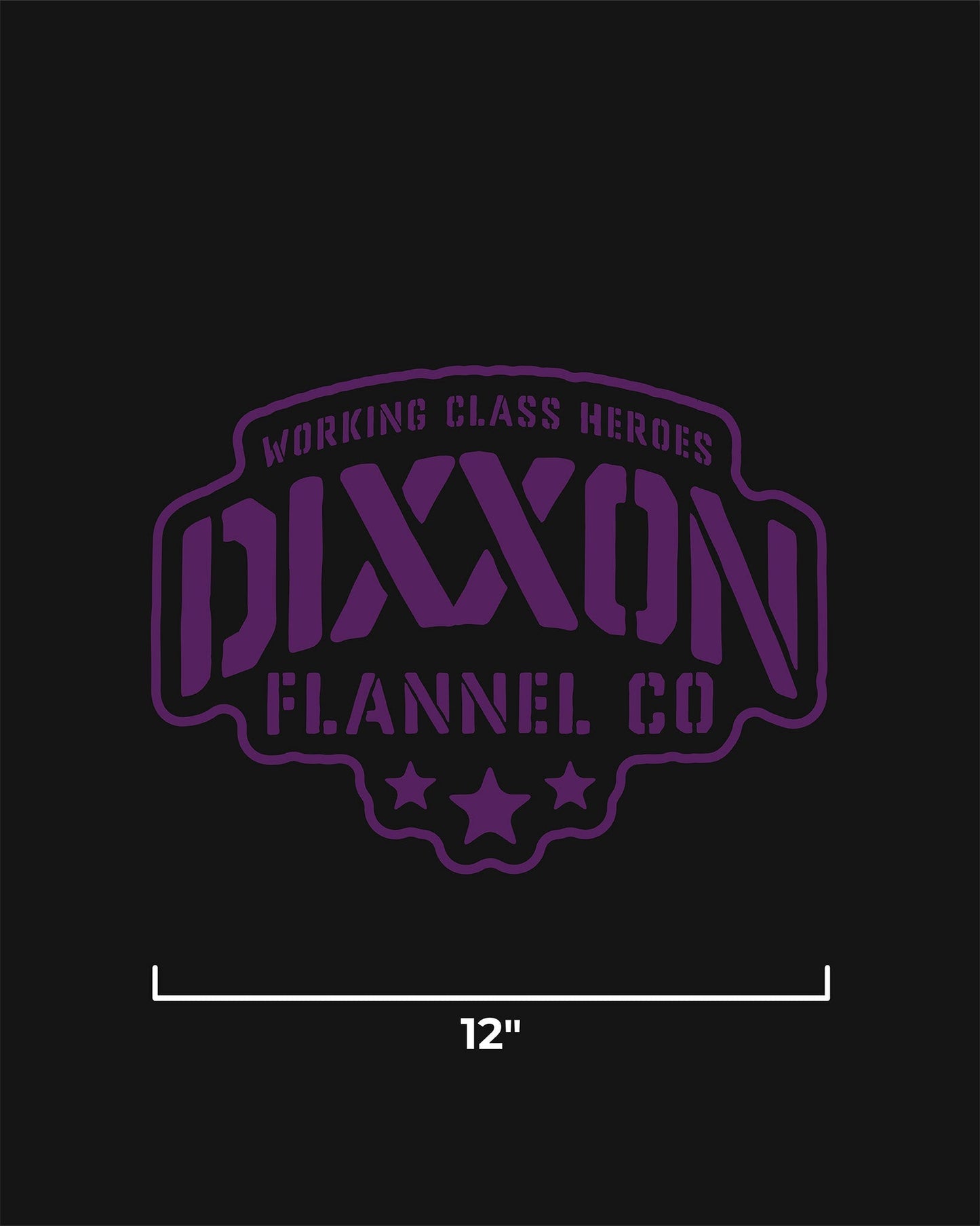 Stencil 12" Die Cut Sticker