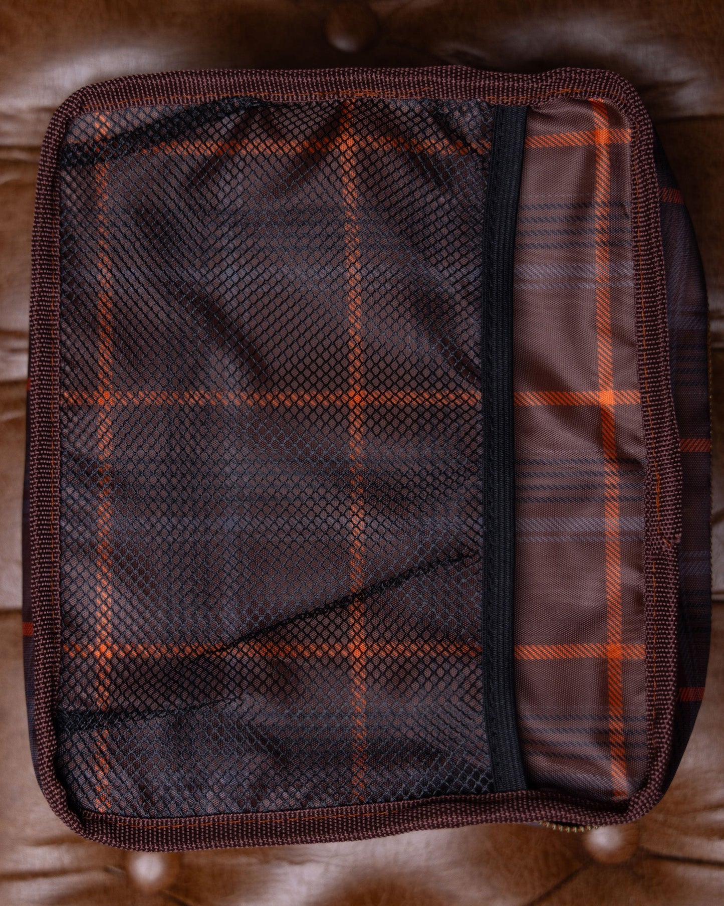 Toiletry Bag - Brown Leather