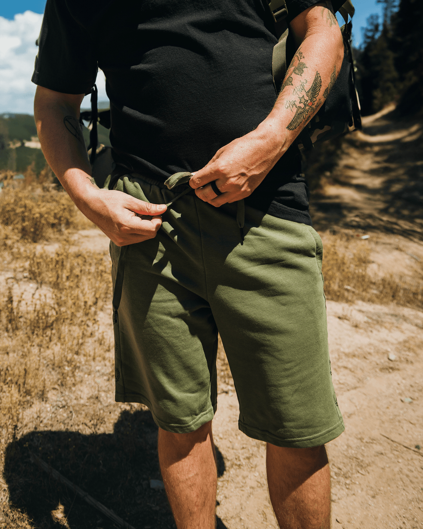 Track Shorts - O.D. Green