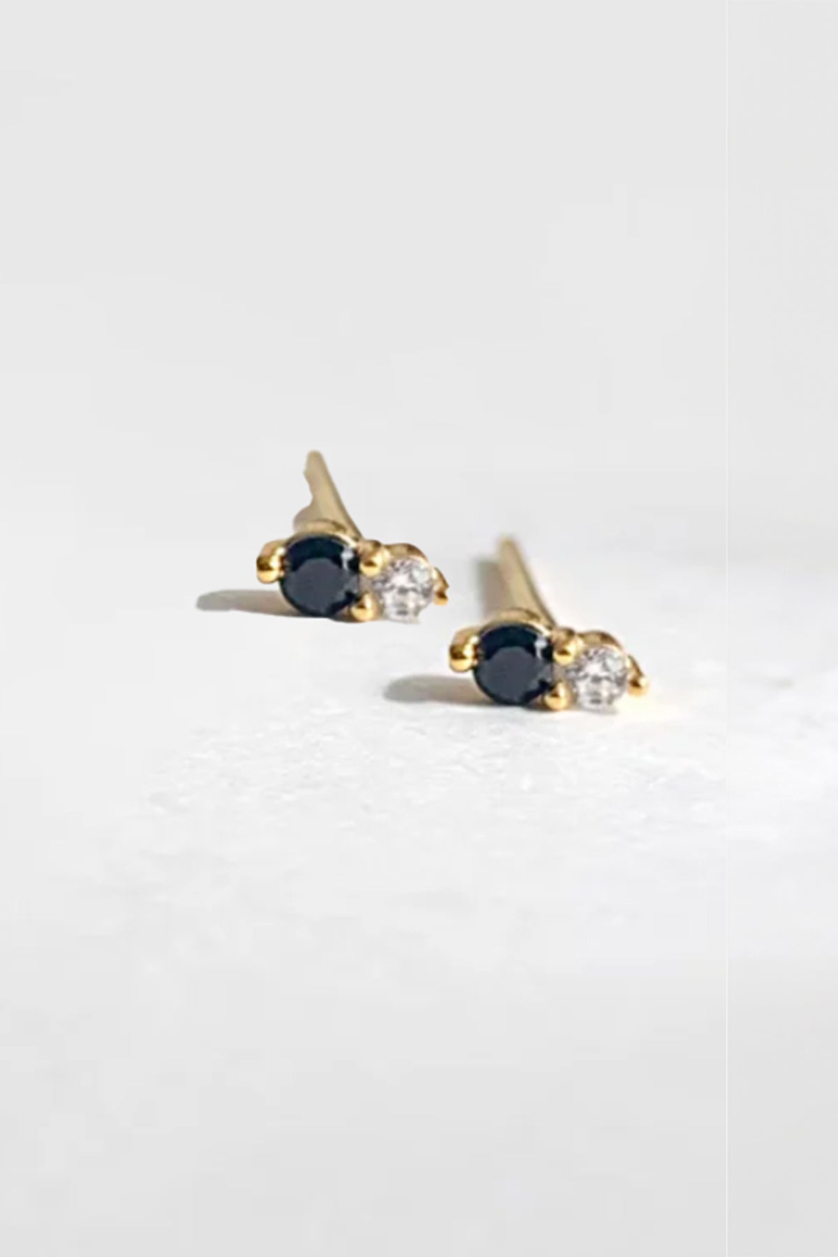 TWIN STUD ONYX BY PHYLLIS AND ROSIE