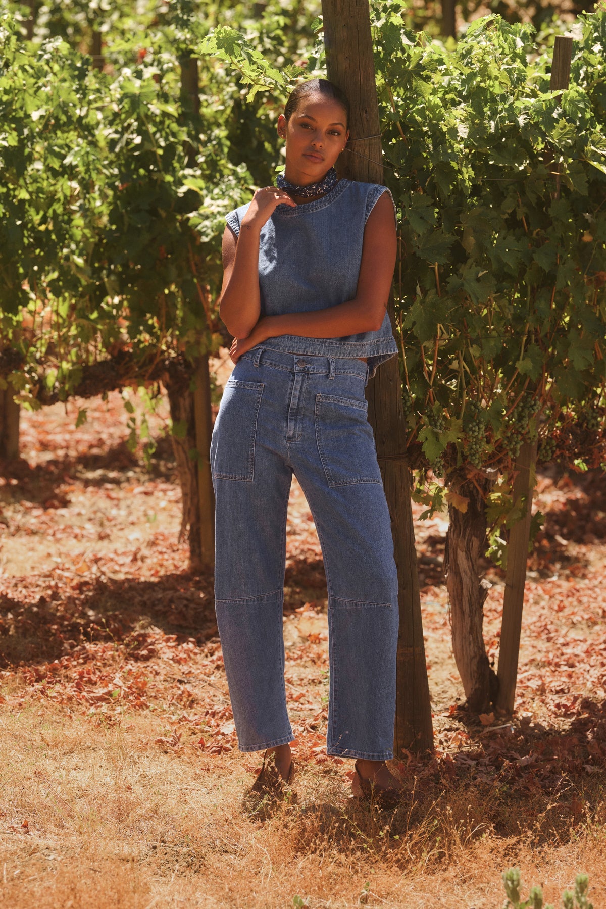 LOREN DENIM TOP