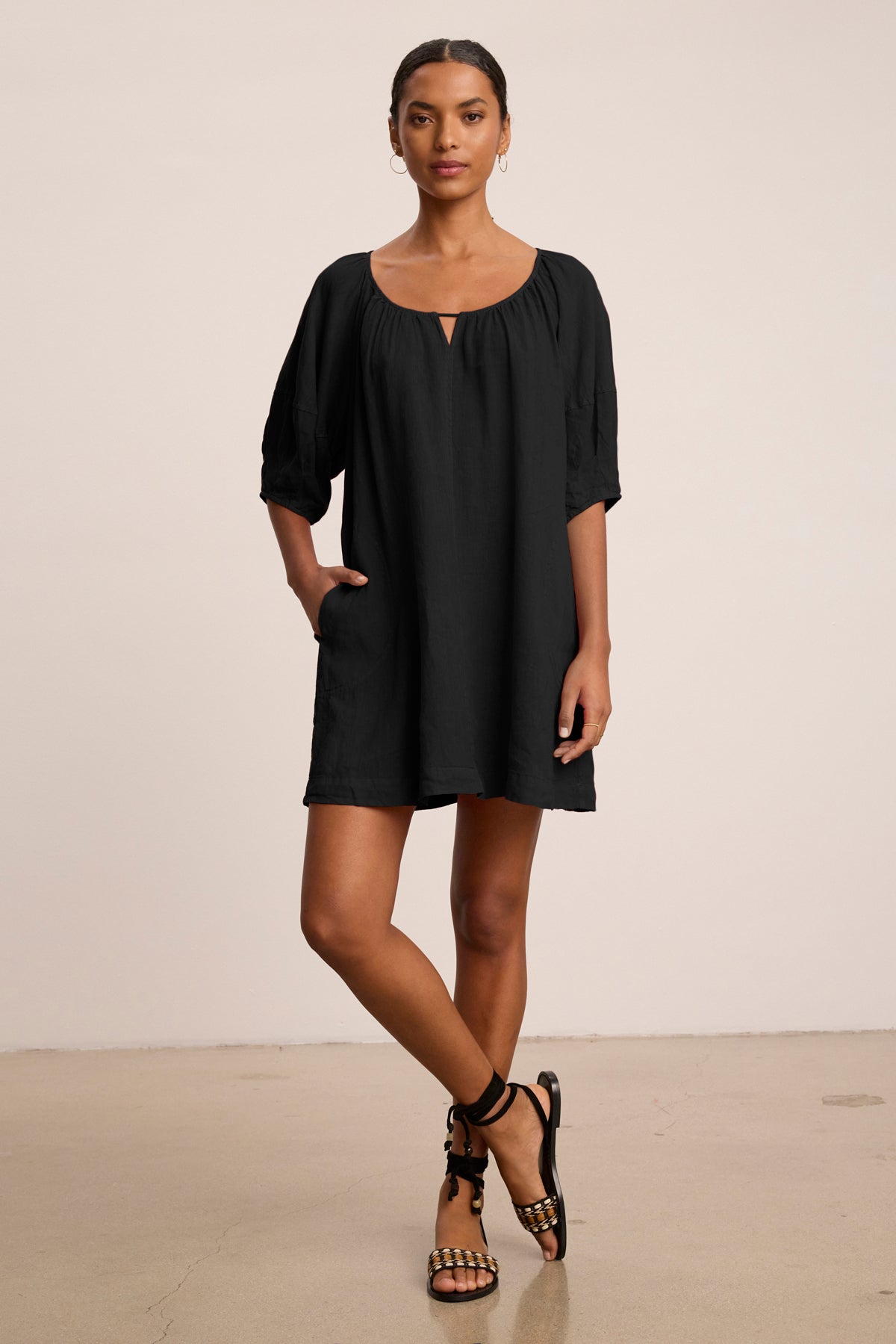 GRETA LINEN DRESS