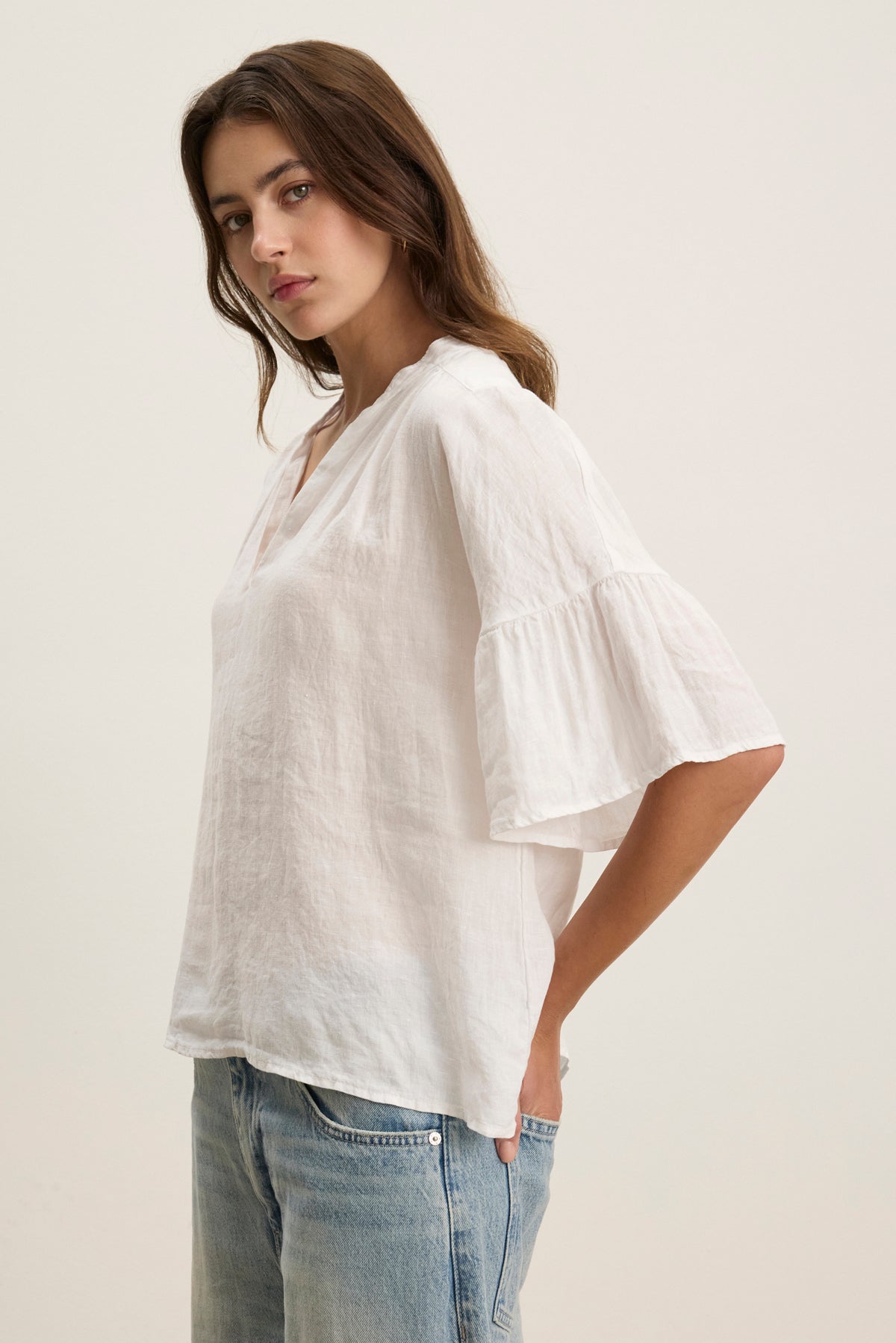 RAYE LINEN TOP