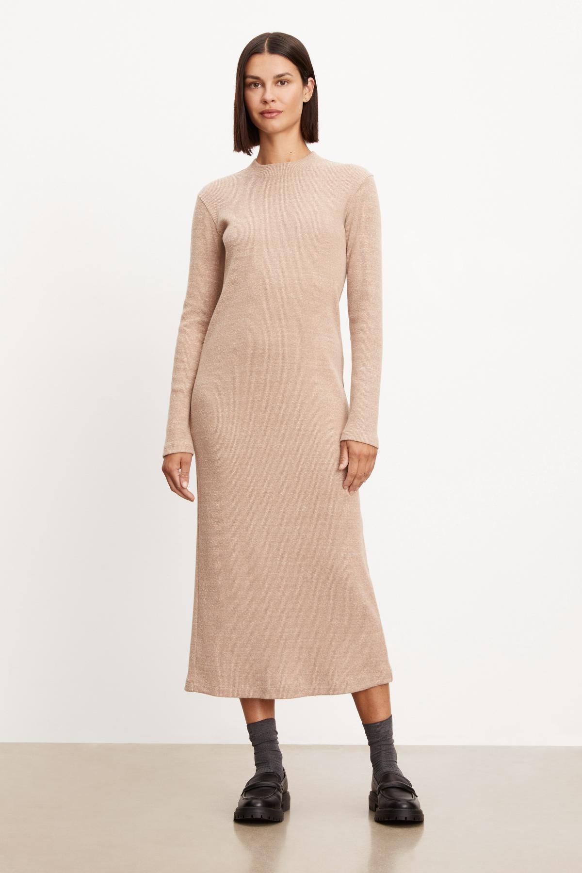BRAY BRUSHED RIB DRESS