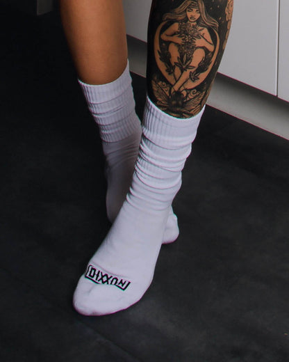 6pk Premium Crew Socks - White