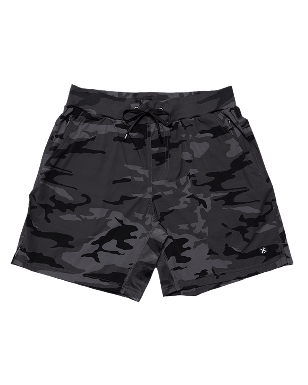 7" Gym Shorts - Black Camo