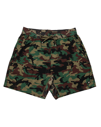 7" Gym Shorts - Green Camo