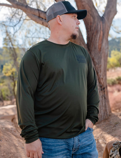 Against the World UV Long Sleeve T-Shirt - O.D. Green