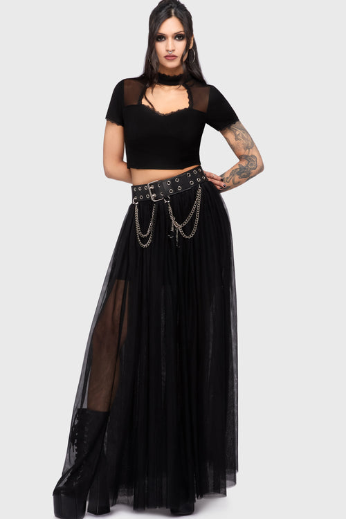 Chapel Blessing Lace Trim Top