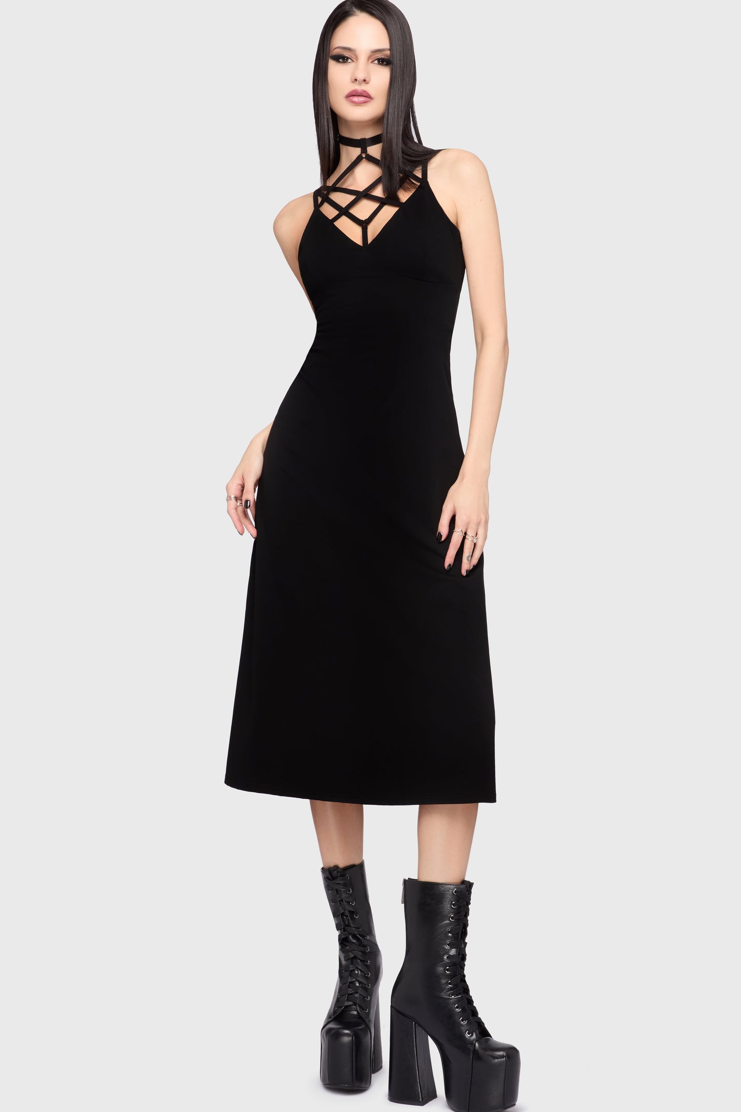 Chapel Blessing Strap Midi Dress