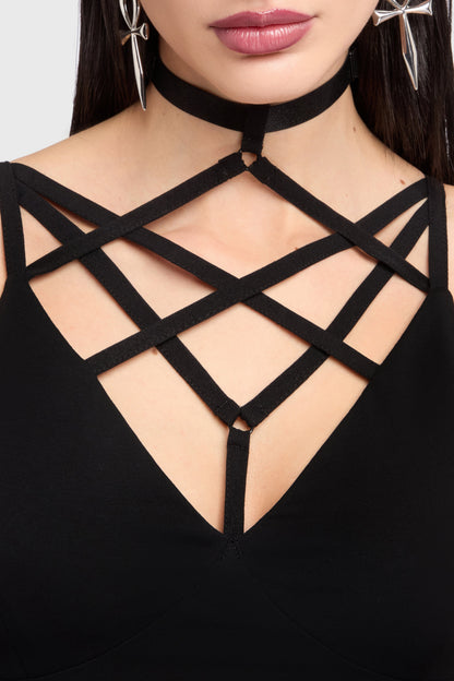 Chapel Blessing Strap Midi Dress