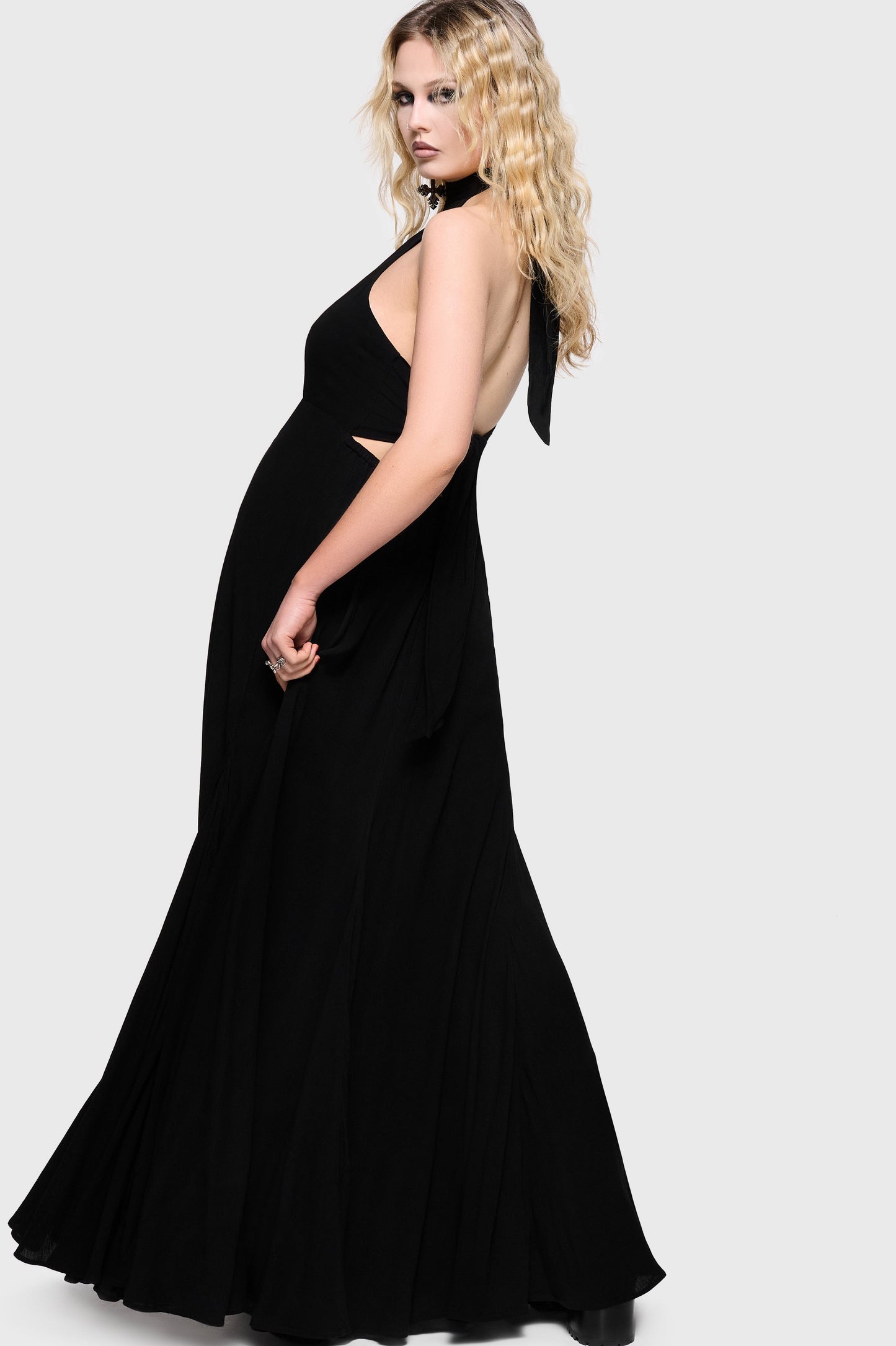 Chapel Blessing Tie Back Maxi Dress