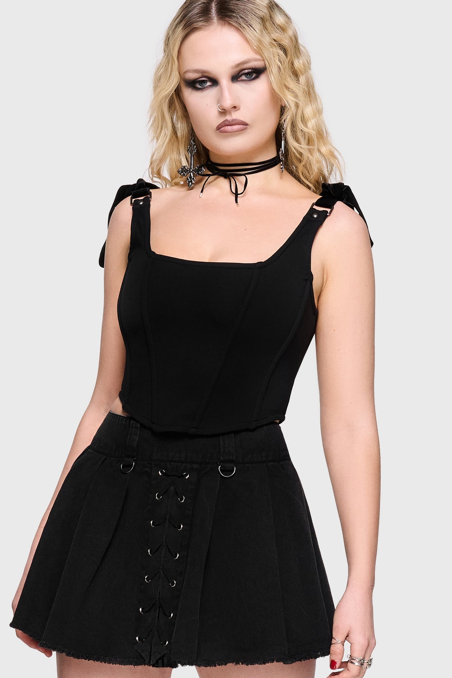Chapel Blessing Pleated Mini Skirt