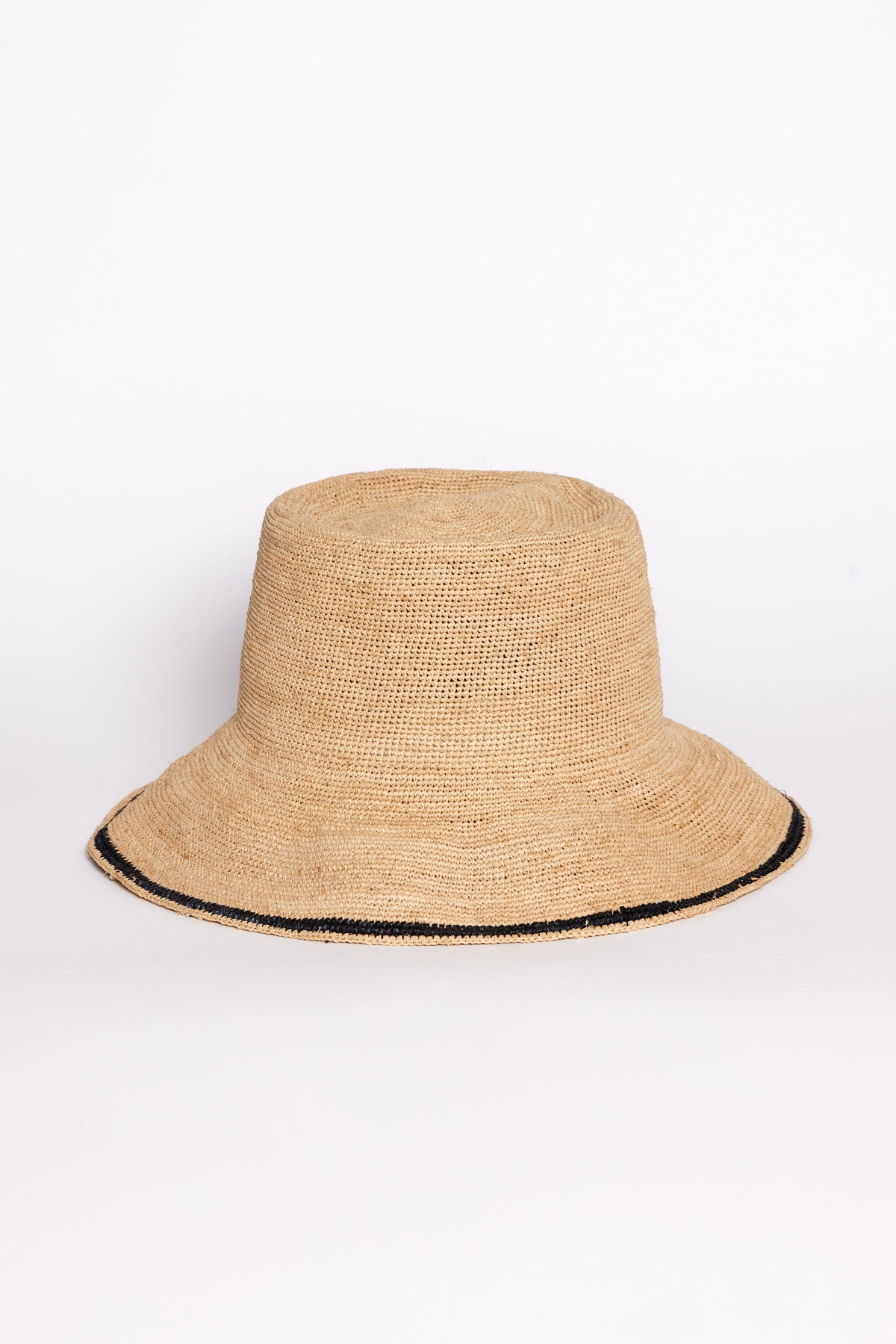 STRIPE EDGE MODERN CROCHET BUCKET HAT