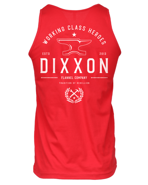 White Tradition Badge Tank - Red