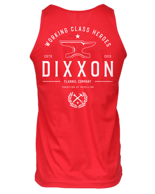 White Tradition Badge Tank - Red
