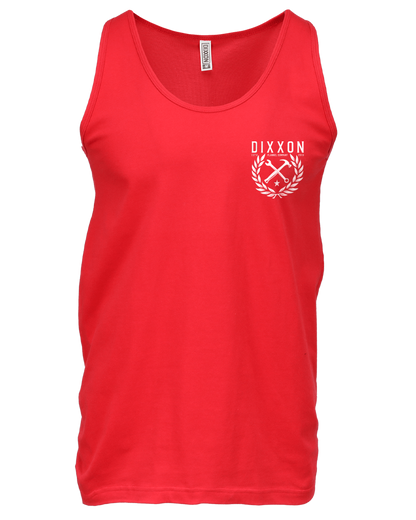 White Tradition Badge Tank - Red