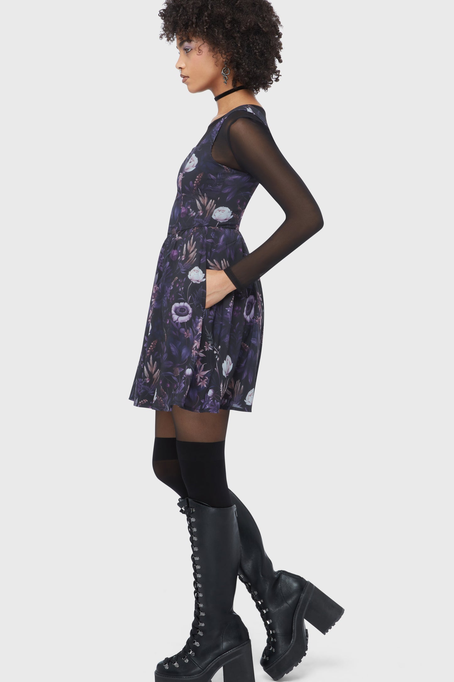 Dusk's Garden Mini Dress