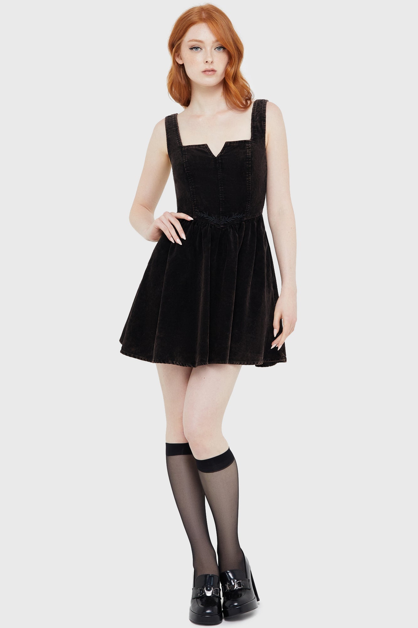 Elderroot Mini Dress [BROWN]
