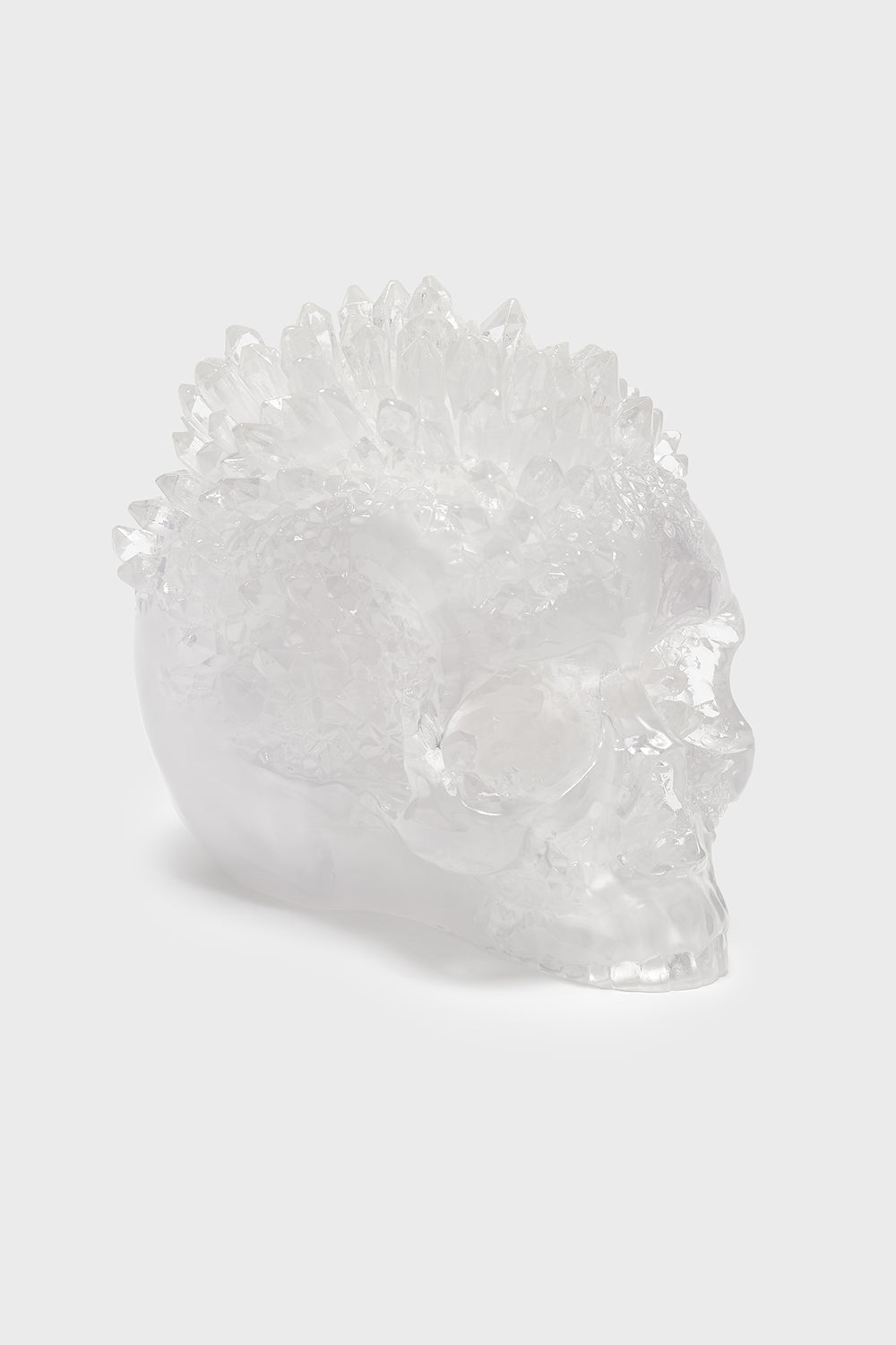 Geode Crystal Skull Ornament
