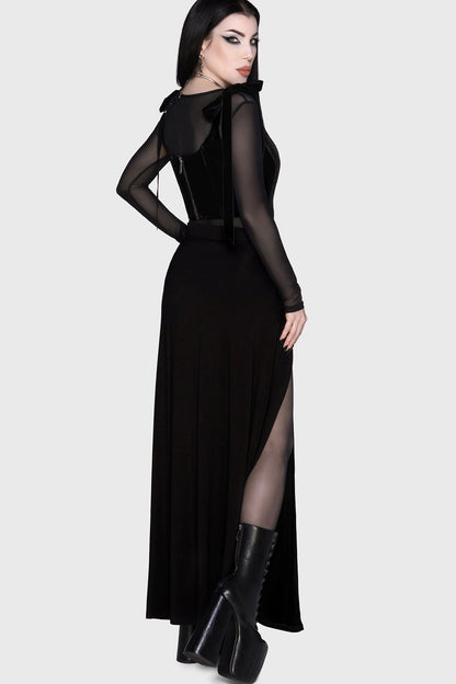 Hellverina Split Maxi Skirt