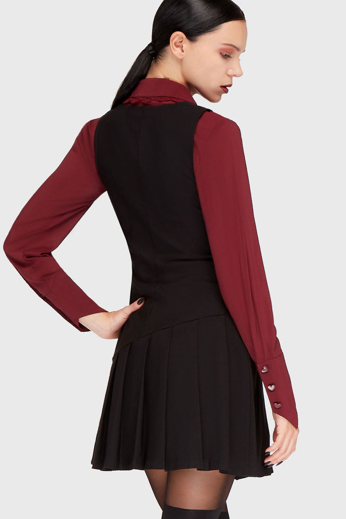 Inked Noir Mini Dress