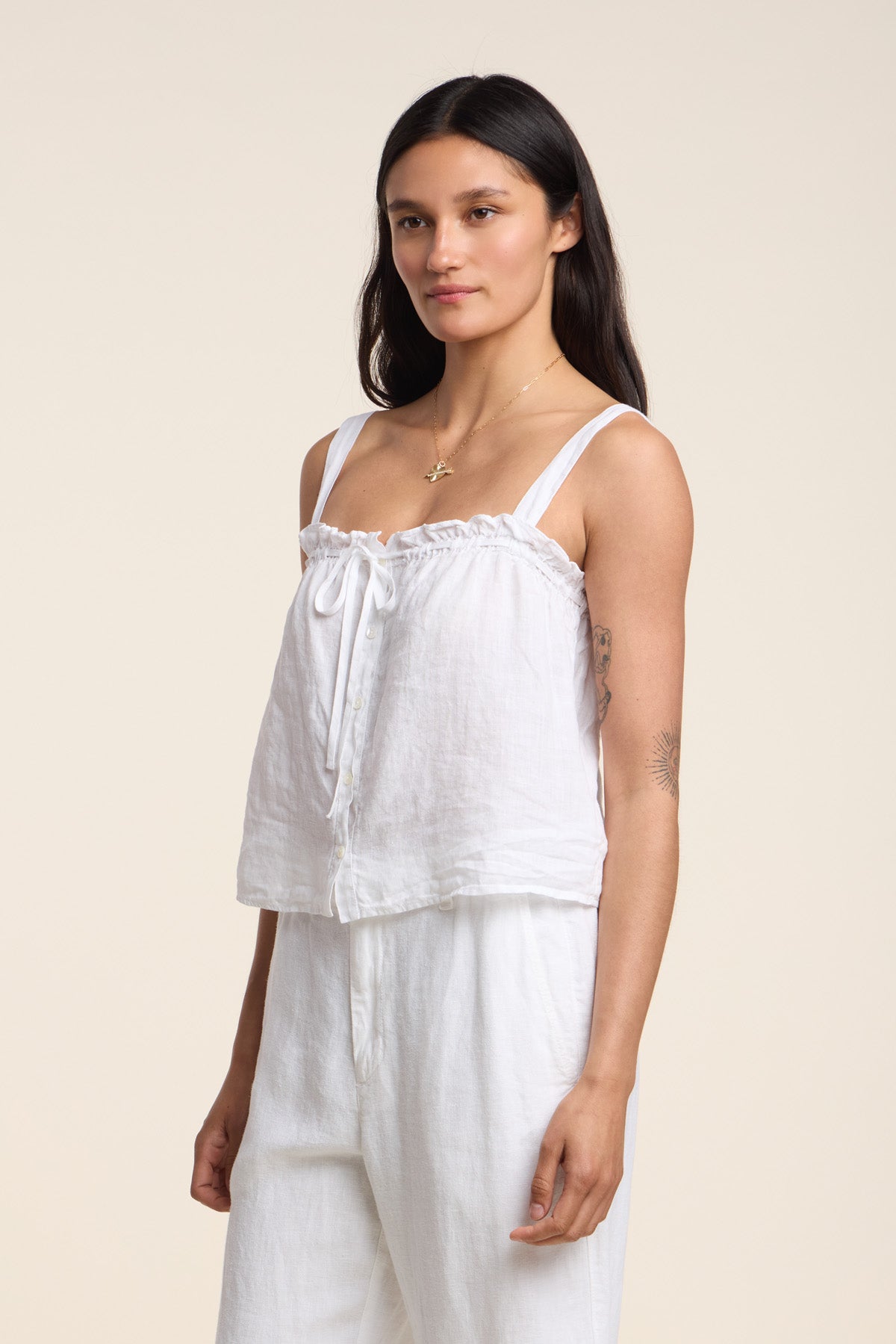 IZZIE LINEN TANK TOP