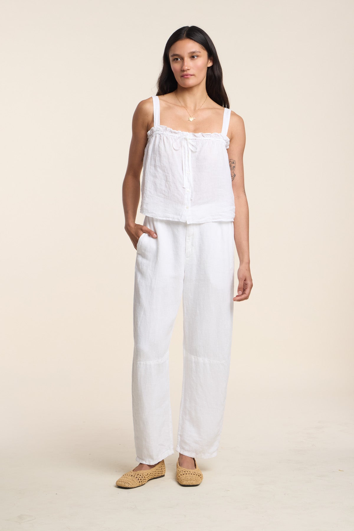 IZZIE LINEN TANK TOP