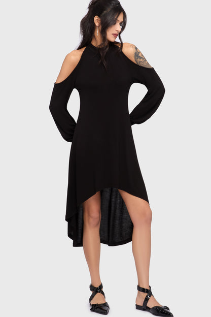 Kihilist Obsidienne Cold Shoulder Dress