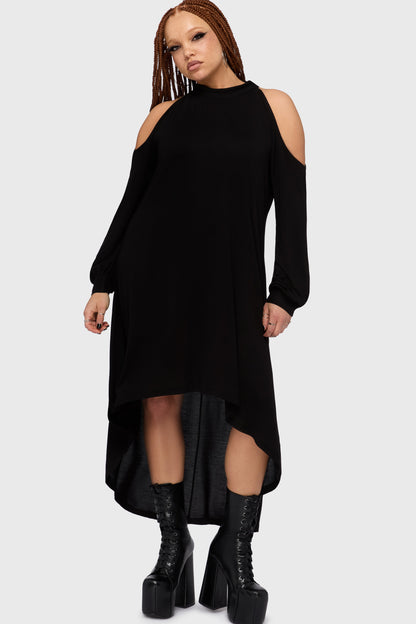 Kihilist Obsidienne Cold Shoulder Dress