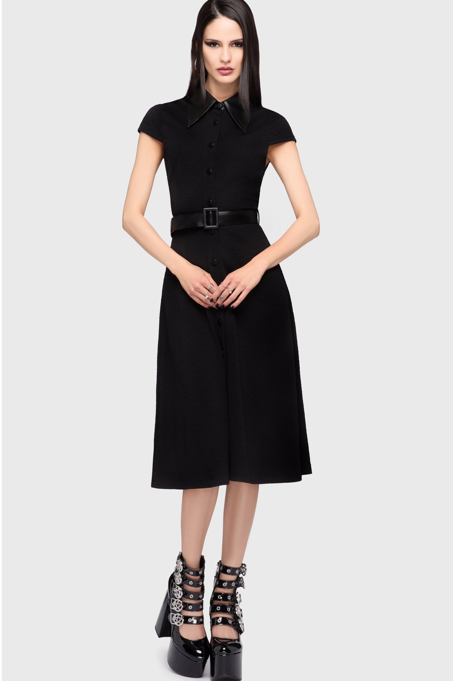 Kihilist Obsidienne Collar Dress