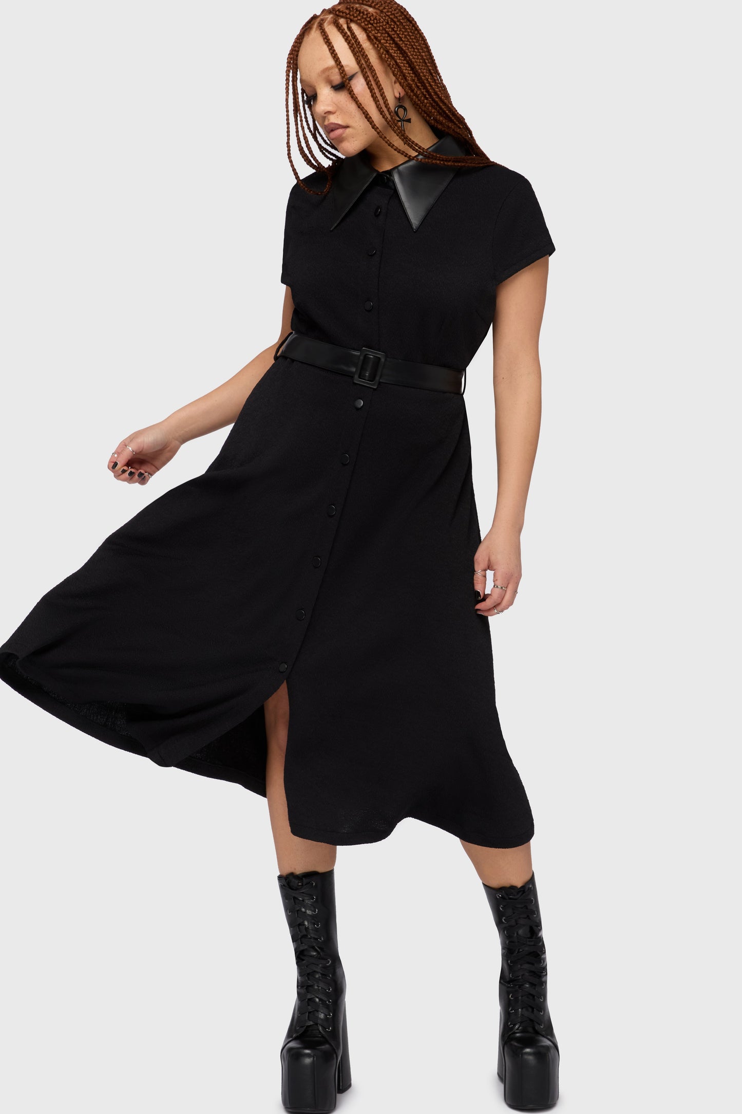 Kihilist Obsidienne Collar Dress
