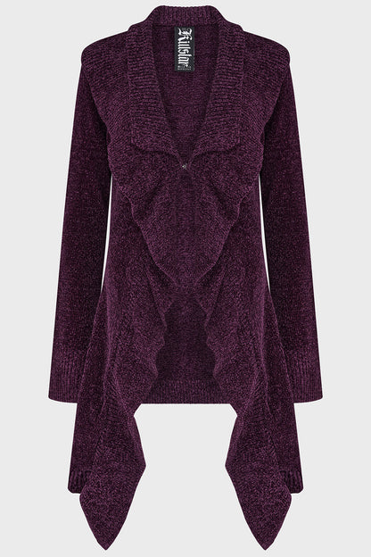 Lunar Owl Cardigan [Purple]