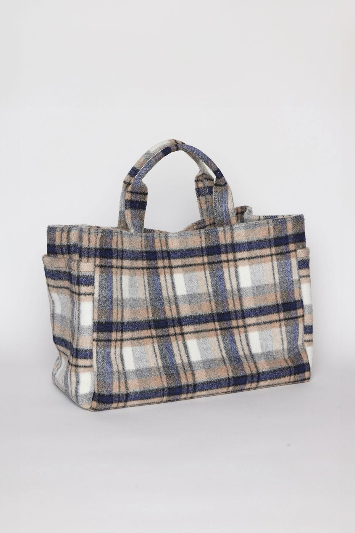 PLAID TOTE