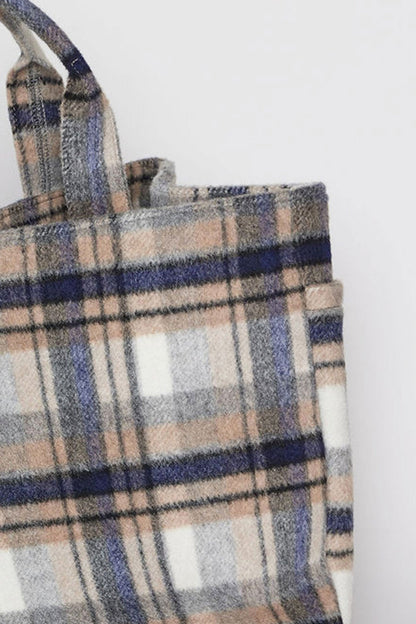 PLAID TOTE