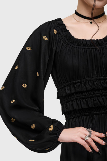 Nocturne Eye Mini Dress