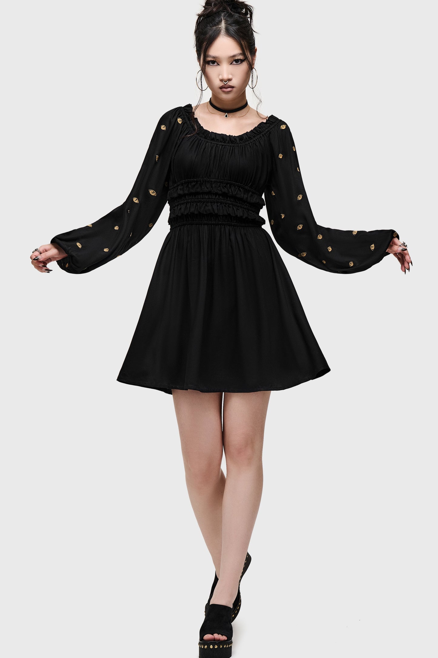 Nocturne Eye Mini Dress