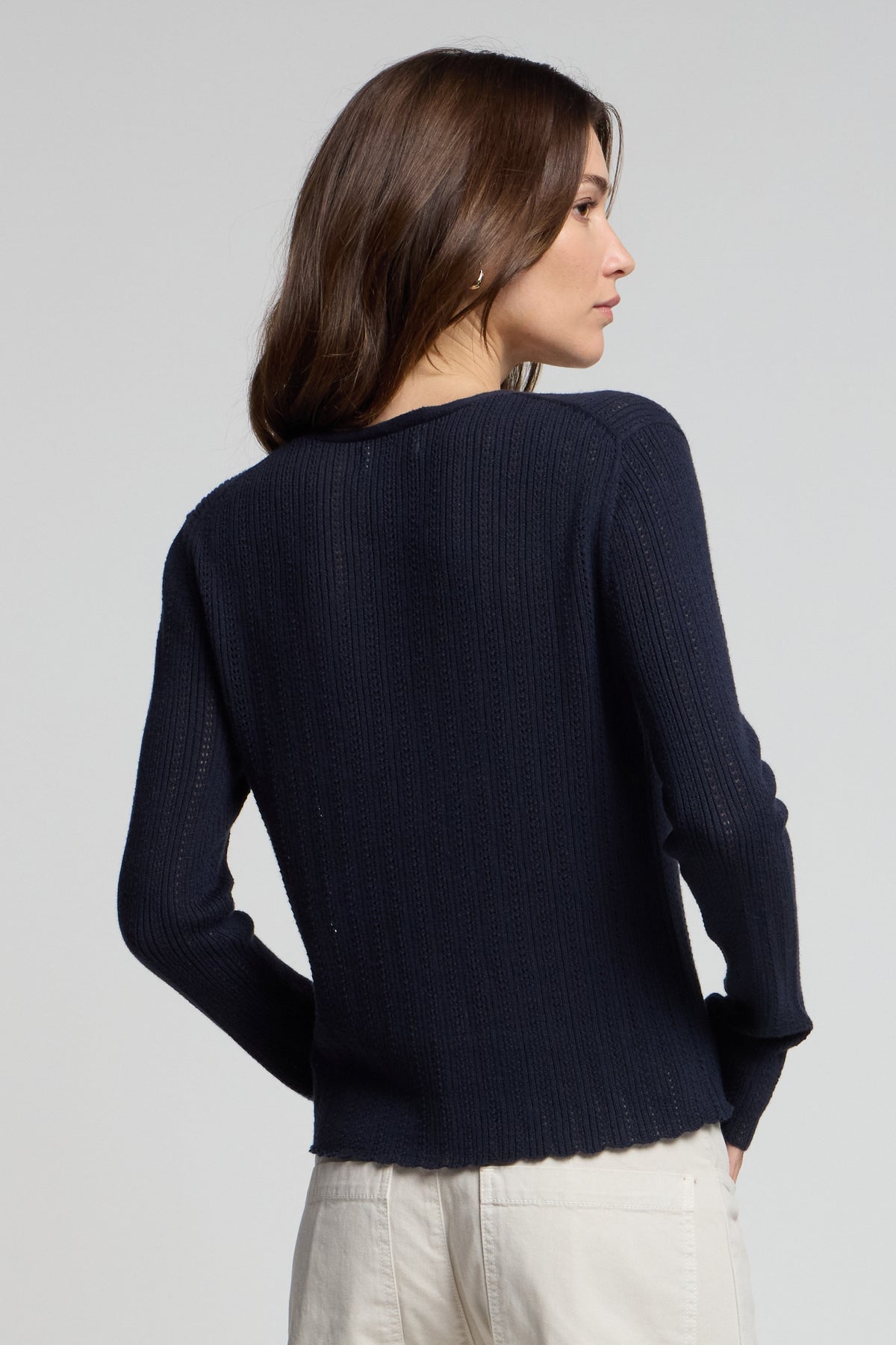 OTTILIE POINTELLE CARDIGAN