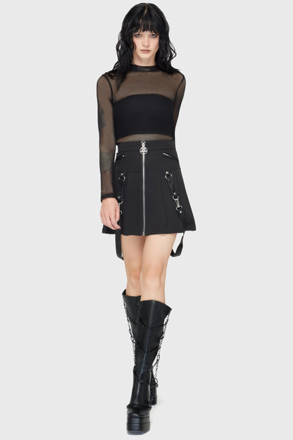 Planetary Party Mesh Top