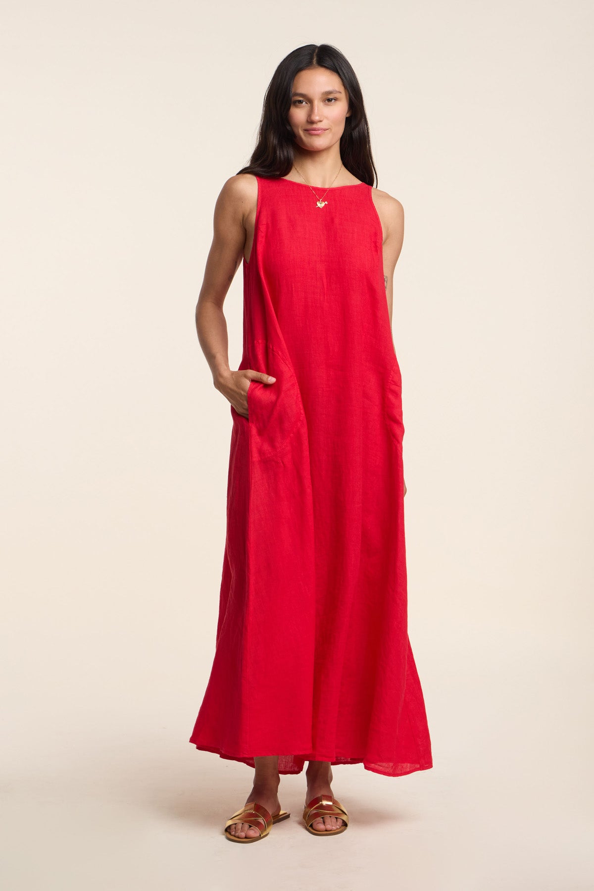 RETA LINEN DRESS
