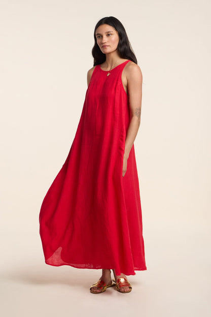 RETA LINEN DRESS